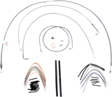 Complete Stainless Braided Handlebar Cable/Brake Line Kit