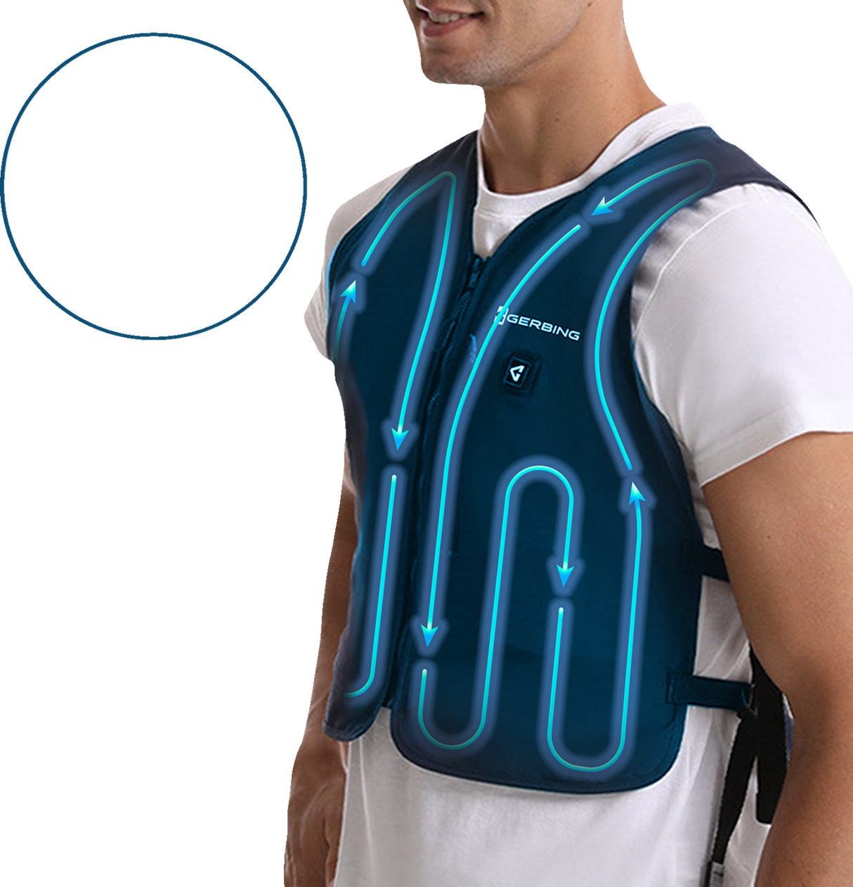 5V Touch Button Circulatory Cooling Vest