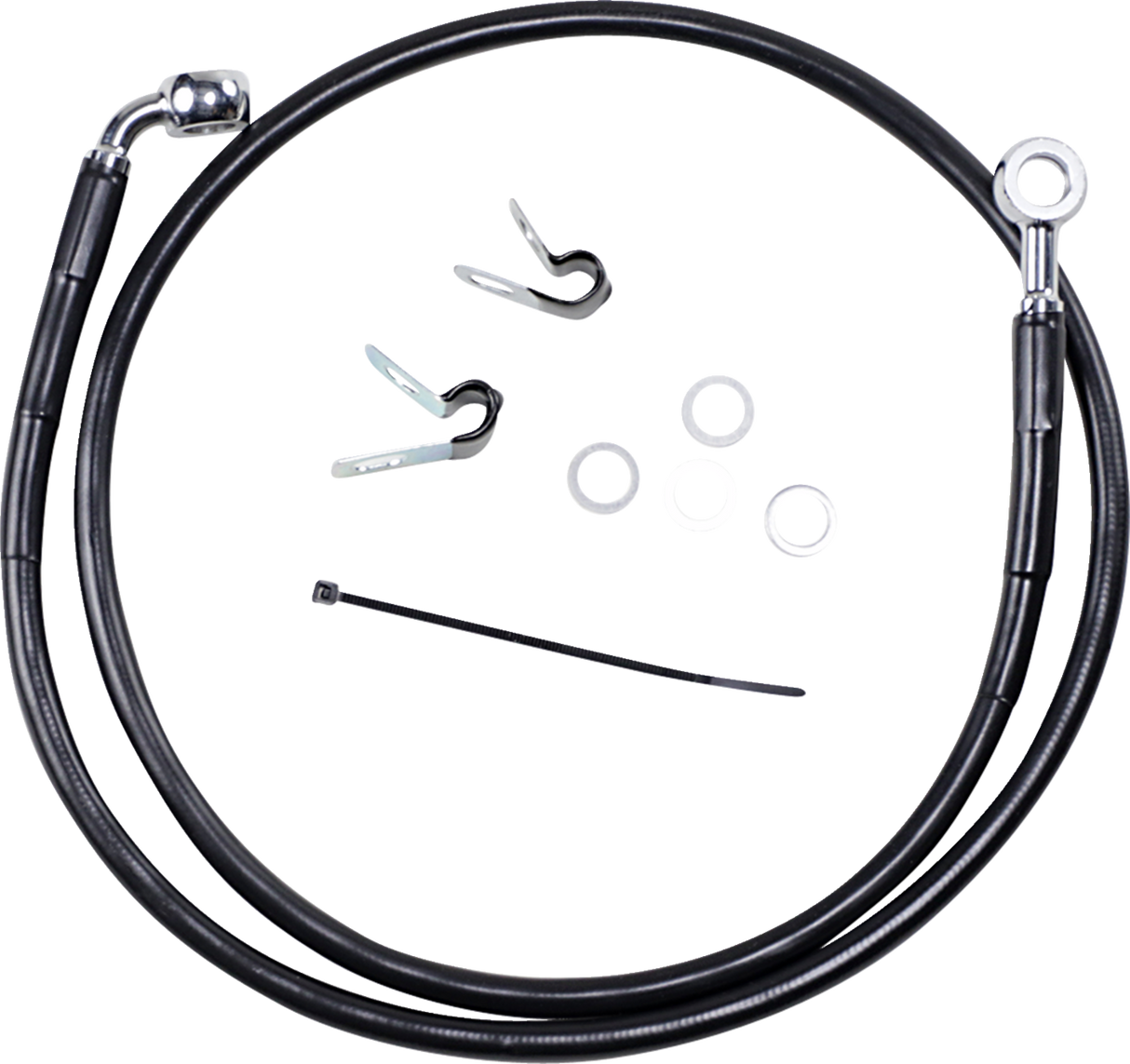 Extended Length Black Vinyl Brake Line Kit [2/2]