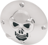 Chrome 3-D Skull Derby Cover