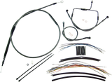 Black Pearl™ Designer Handlebar Installation Kit - 15"-17" - '08-'13 Touring