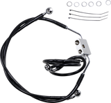 Extended Length Black Vinyl Brake Line Kit [1/2]