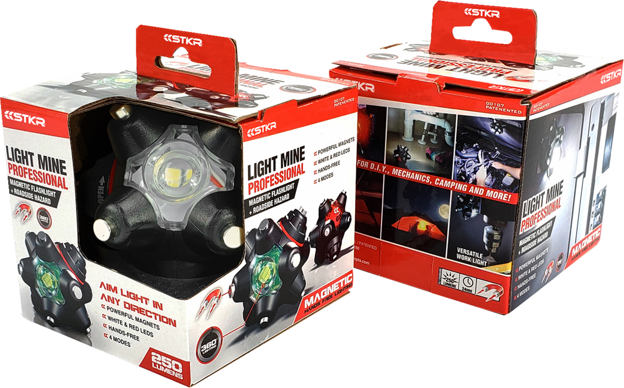 Magnetic Light Mine Professional Flashlight
