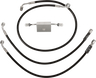 Black Braided Brake Line Kit