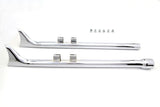 M8 36" Straight Fishtail Exhaust Extension Set Chrome