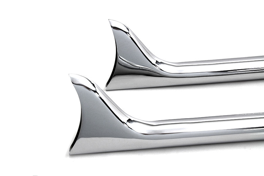 42" Straight Fishtail Exhaust Extension Set Chrome