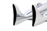 M8 Chrome Fishtail Muffler Set 33"