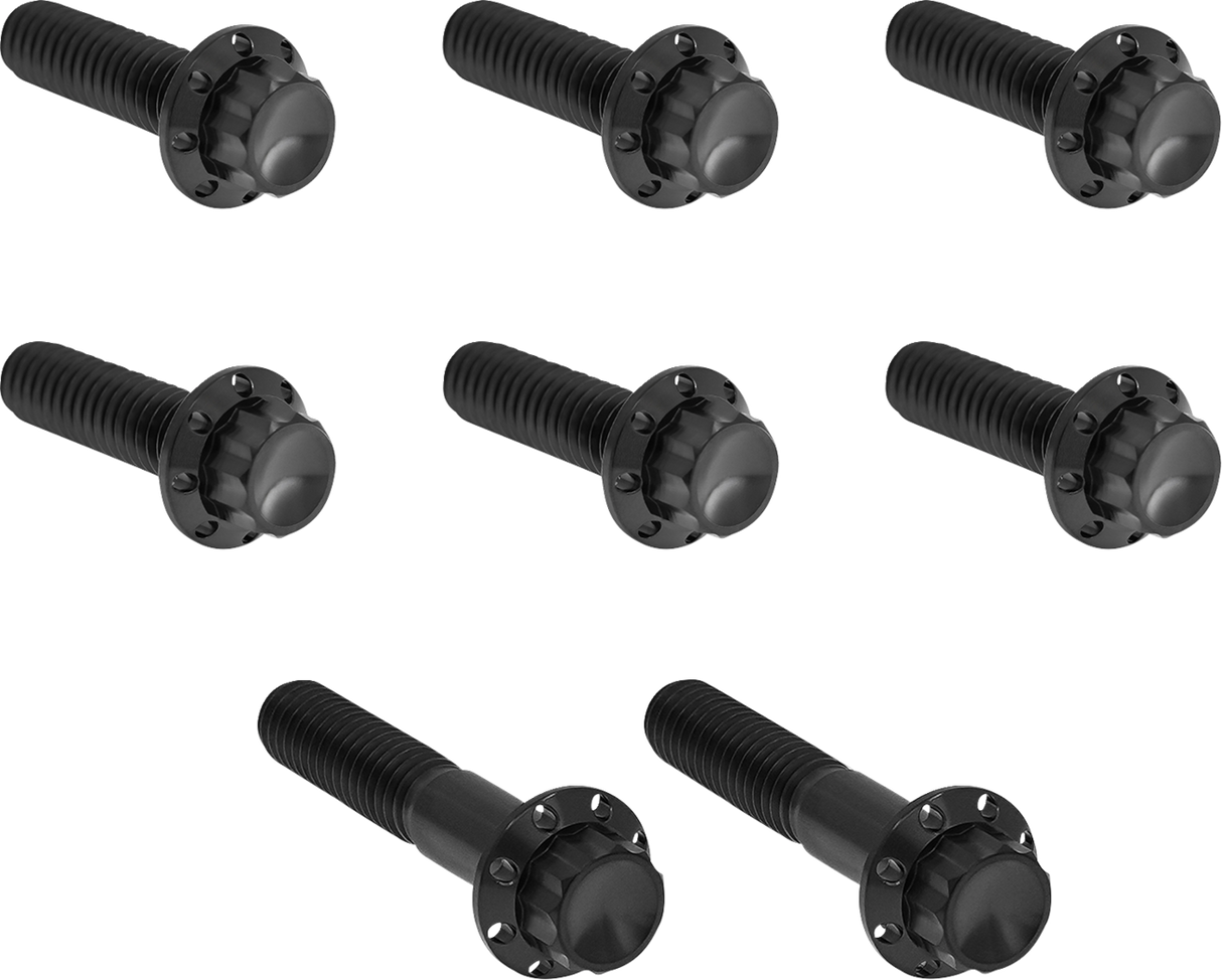 Transmission Trap Door Titanium 12-Point Bolt Kit — For 6-Speed Transmission