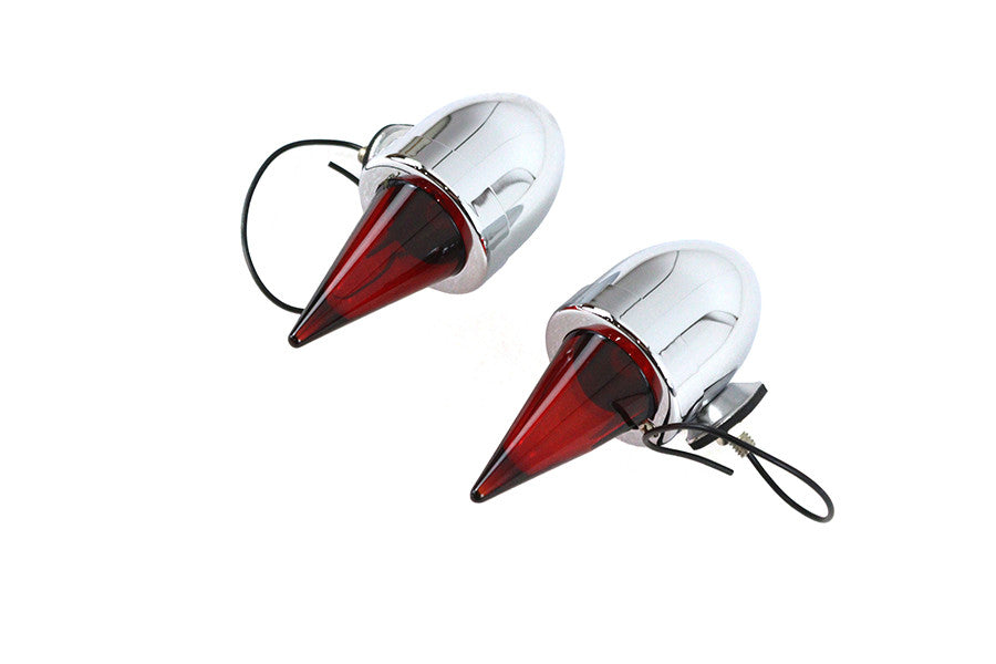 Torpedo Bullet Lamp Set Chrome