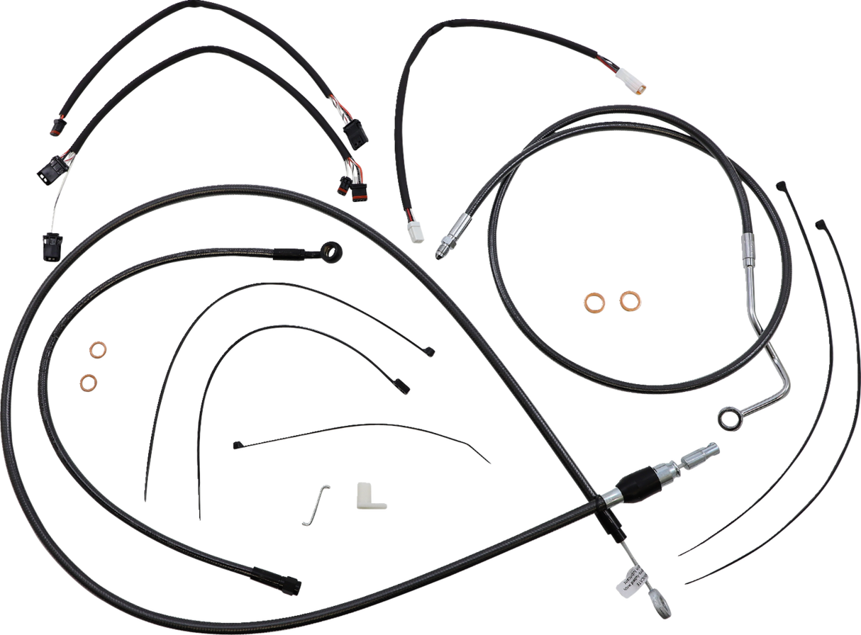 Black Pearl™ Designer Handlebar Installation Kit - 12"-14" - '21-'23 FLTR