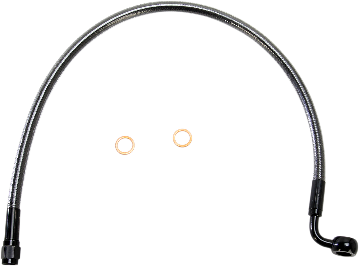 Brake Line - 10 mm-90° - 19" - Black Pearl