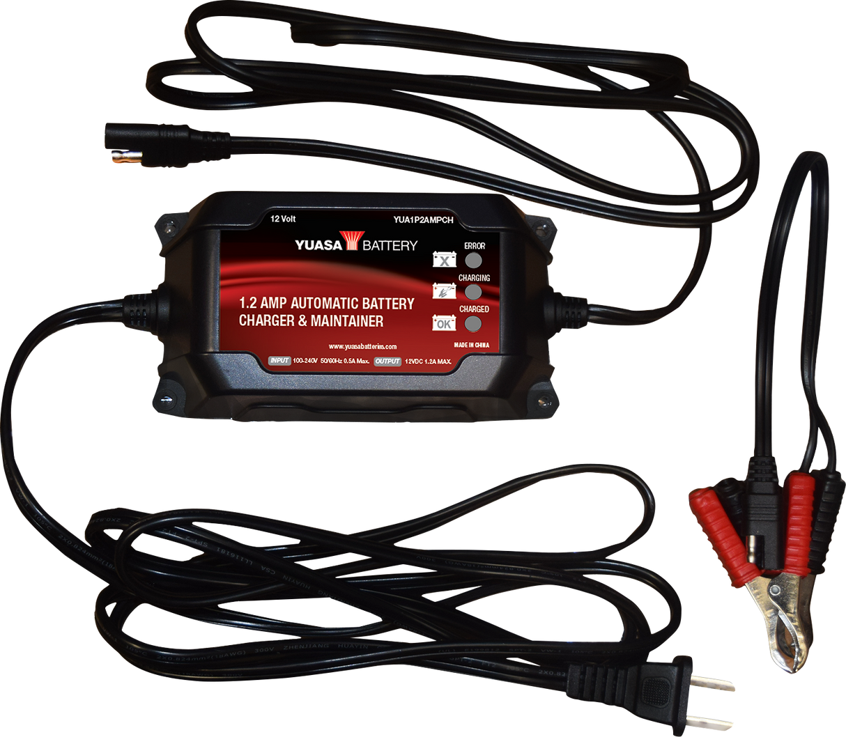 1.2 Amp 12 V Battery Charger and Maintainer