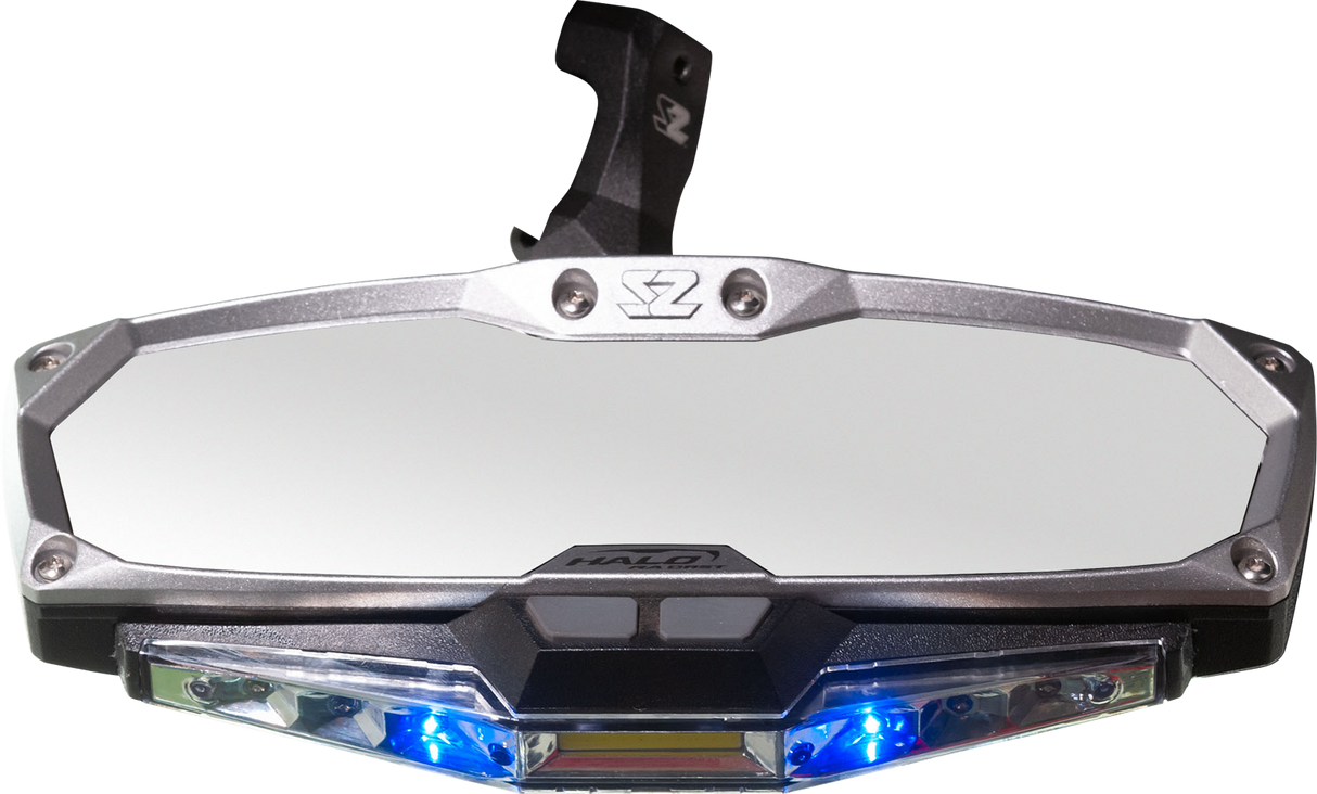 Halo R Rear View Mirror with Cast Aluminum Bezel/LED Cabin Light - Maverick X3