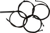 Complete Midnight Braided Handlebar Cable/Brake Line Kit — Standard