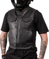 Encinal Leather Shorty Riding Vest
