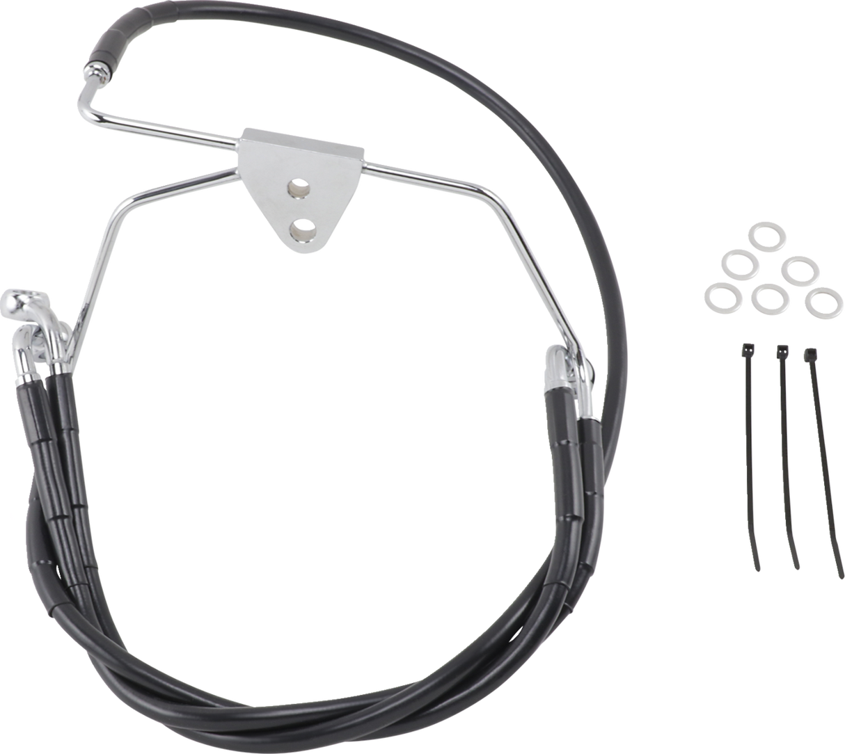 Extended Length Black Vinyl Brake Line Kit [2/2]