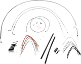 Complete Stainless Braided Handlebar Cable/Brake Line Kit