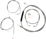 Standard Stainless Braided Handlebar Cable/Brake Line Kit