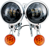 Light Brackets with LED Auxiliary Lights and Turn Signals