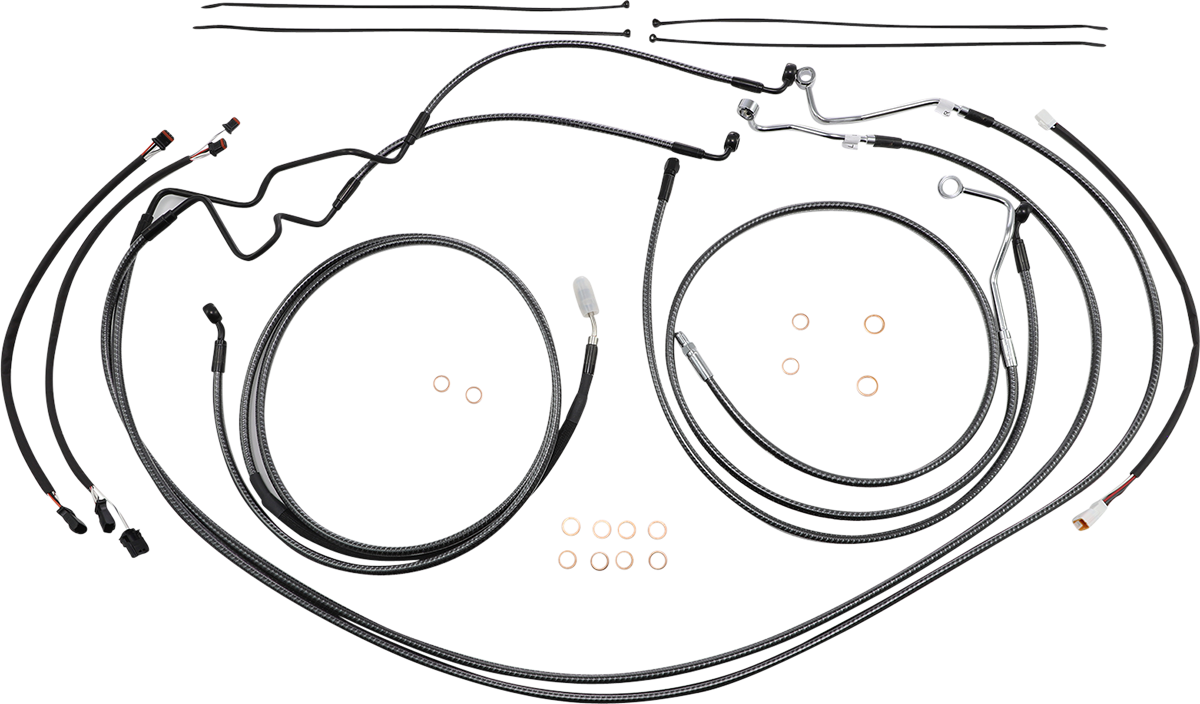 KARBONFIBR Designer Handlebar Installation Kit - 15"-17" - '17-'20 FLH