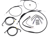 Complete Black Vinyl Handlebar Cable/Line Kit for Ape Hangers