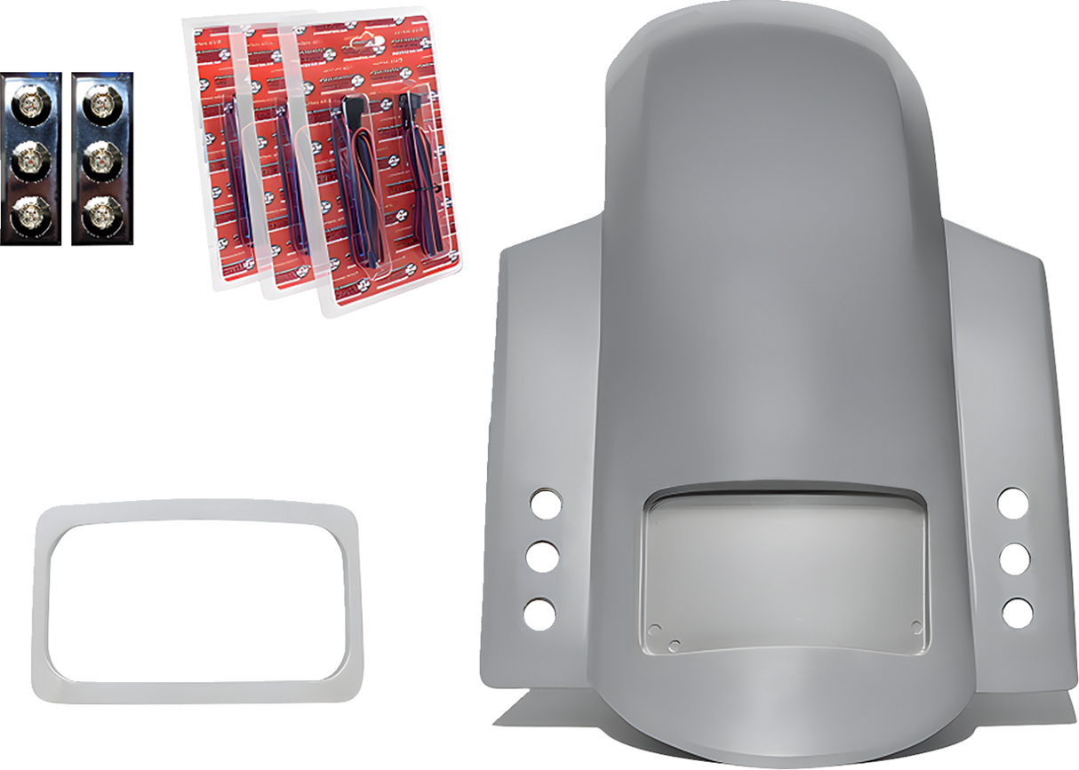 Short Sport Rear Fender with Thunder Pods