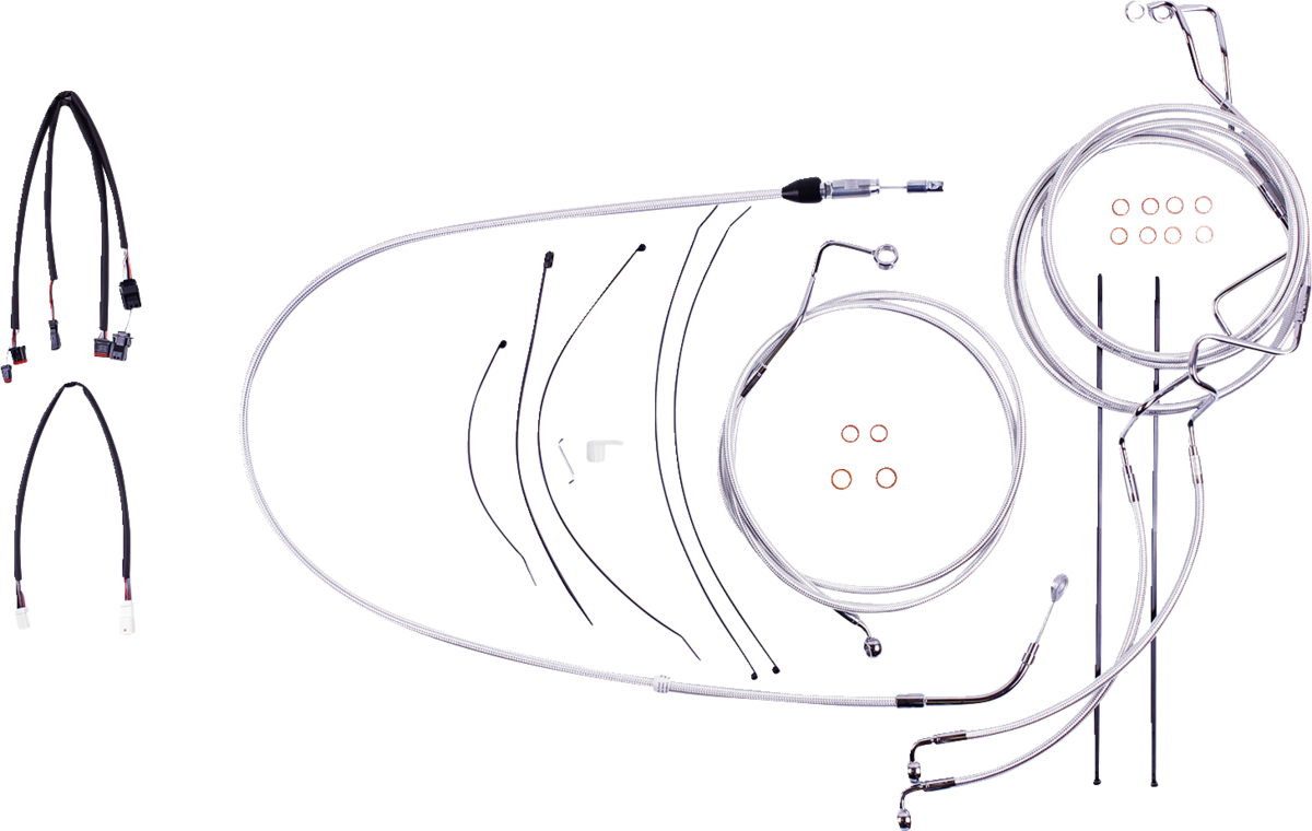 Sterling Chromite II® Designer Handlebar Installation Kit - 12"-14" - '21-'23 FLH