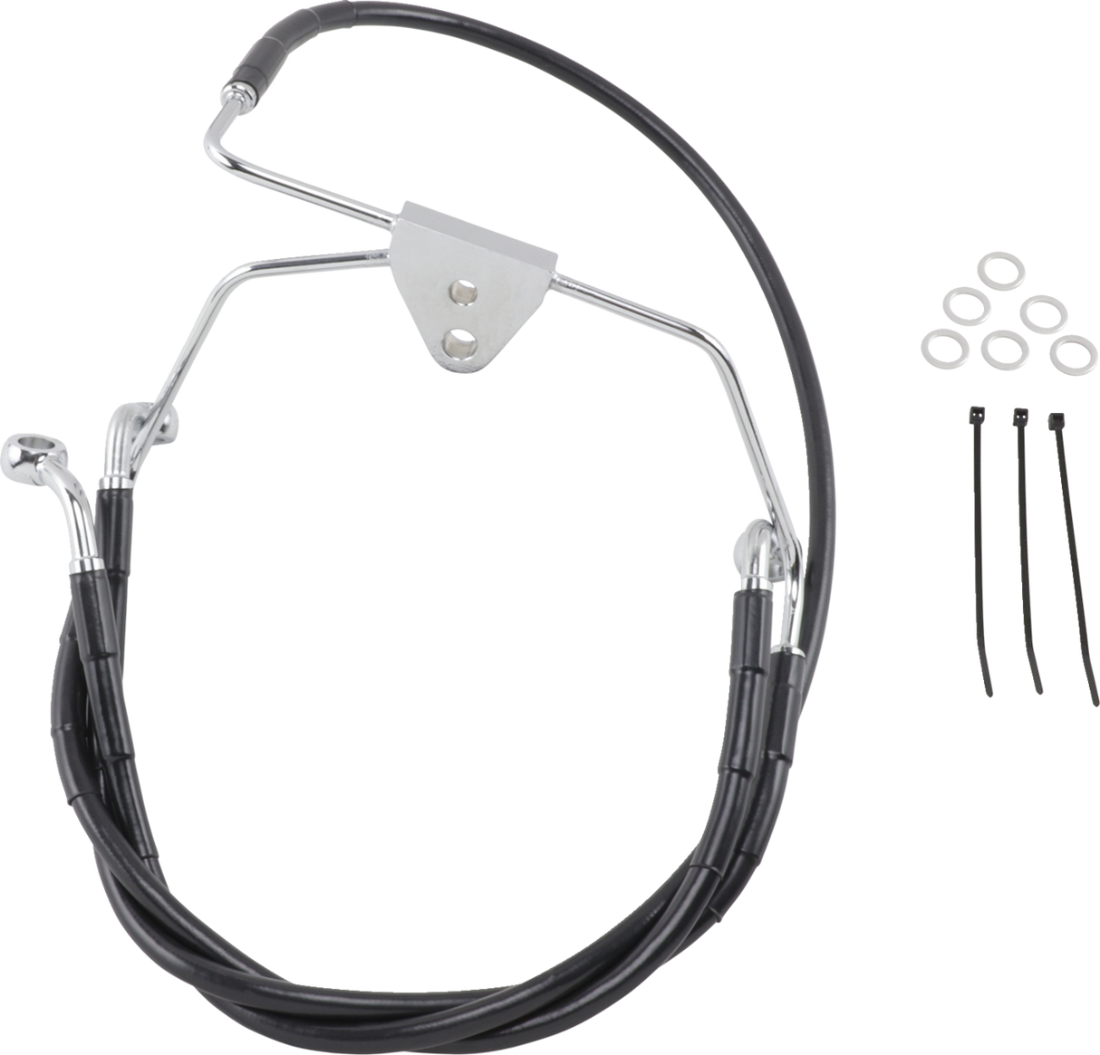 Extended Length Black Vinyl Brake Line Kit [2/2]