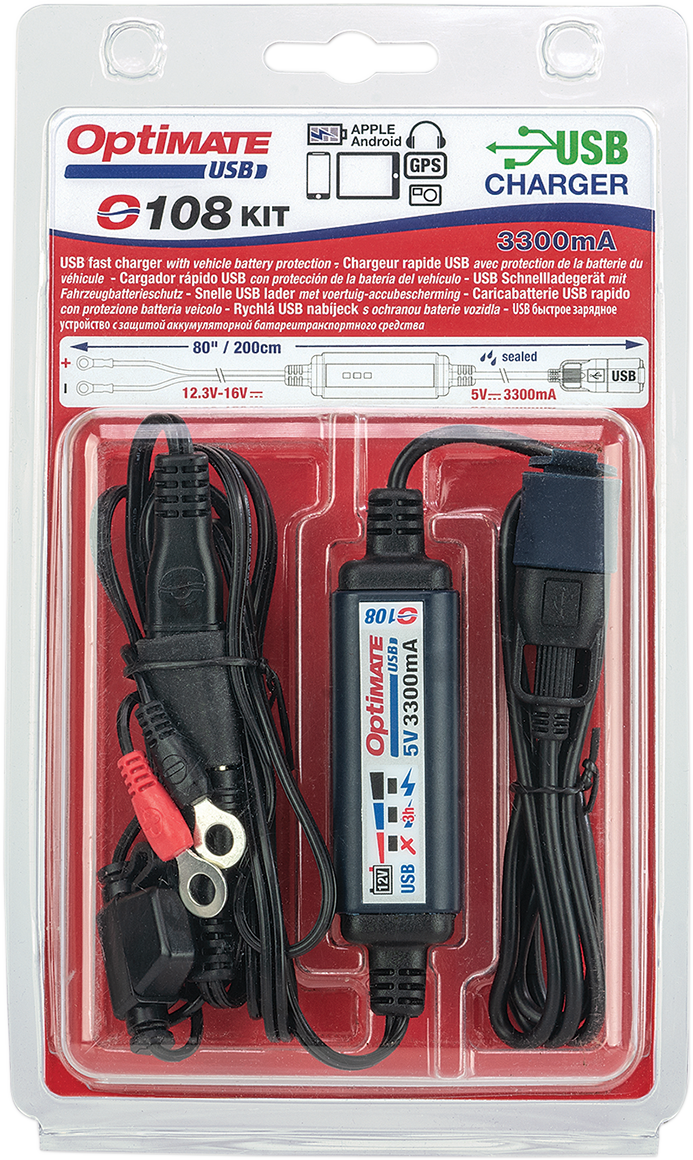 OptiMate™ USB-A Charger with Battery Monitor