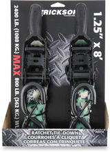 1-1/4" X 8' Camouflage Ratchet Tie-Down Straps