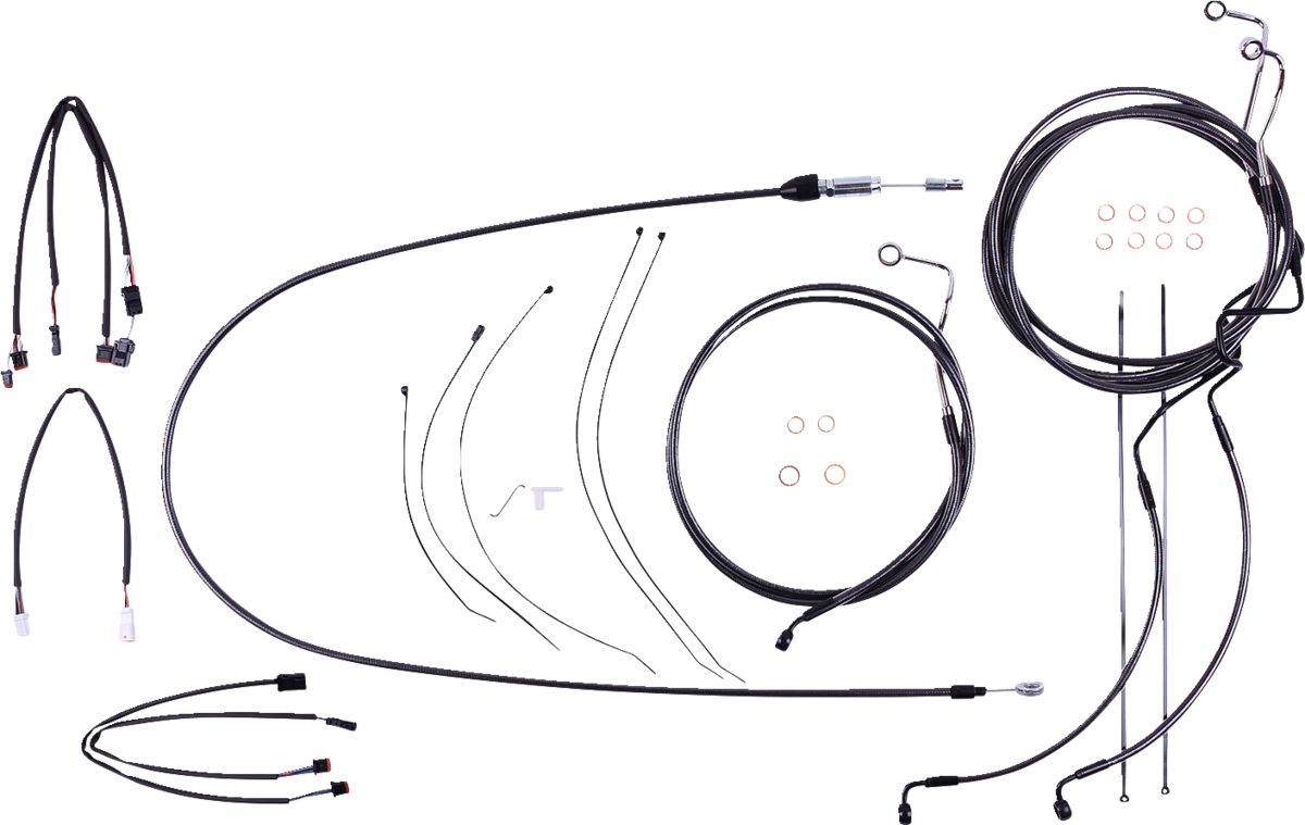 Black Pearl™ Designer Handlebar Installation Kit - 12"-14" - '21-'23 FLHRXS