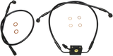 Brake Line - XR - Dual Disc - ABS - Black - Softail