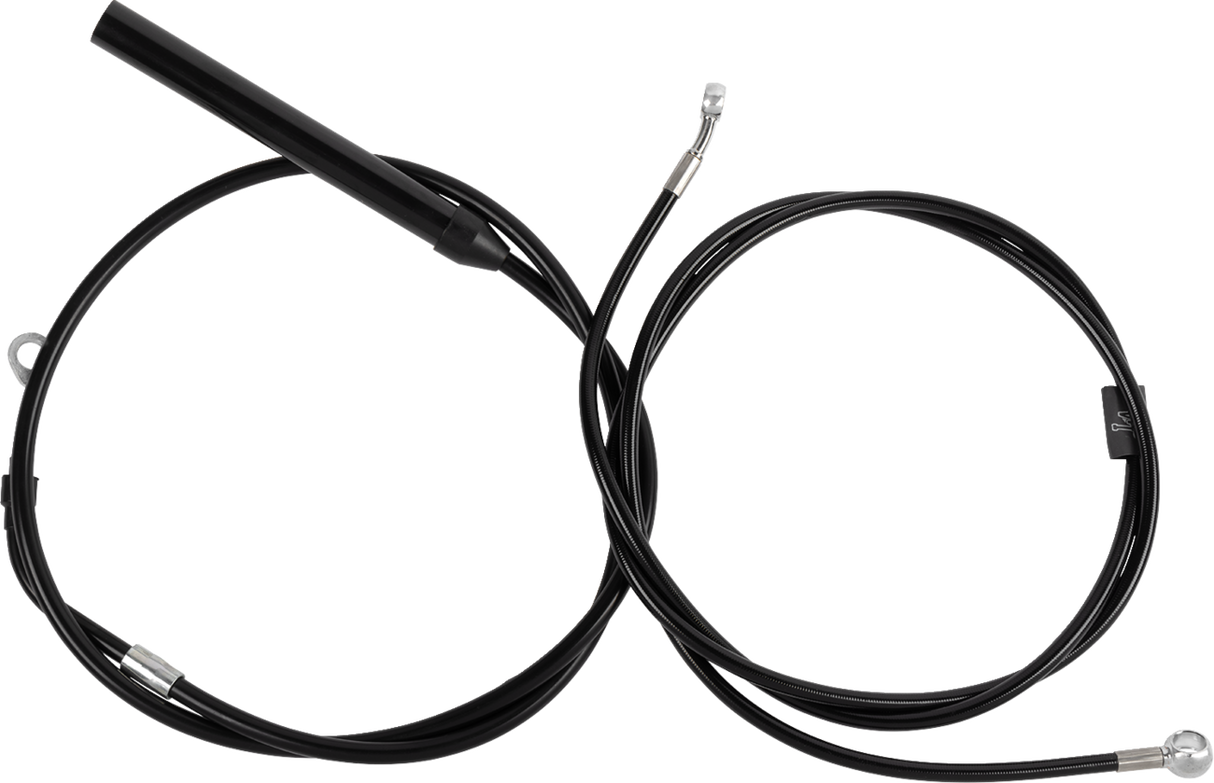Standard Black Vinyl Handlebar Cable/Brake Line Kit — Ape Hanger