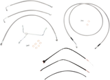Complete Stainless Braided Handlebar Cable/Brake Line Kit