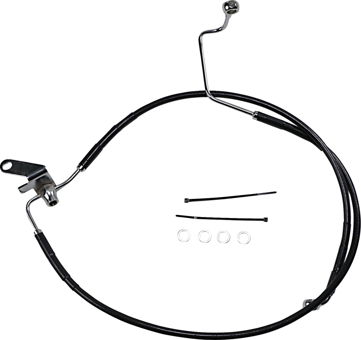 Extended Length Black Vinyl Brake Line Kit [2/2]