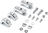 Highway Peg Clamp 1-1/2" Chrome Set  820-1963