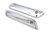 Smooth Wyatt Chrome Gatling Saddlebag Face Plate Set