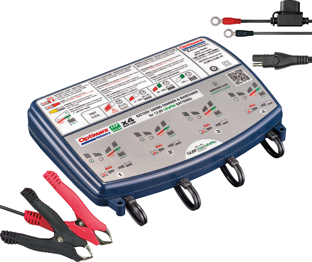 OptiMate™ Lithium Quad Bank Charger and Maintainer