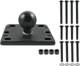Brake/Clutch Reservoir Cover Mount Base with 1" Ball