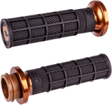 Hart-Luck Signature V-Twin Lock-On™ Grips - Cable - Black/Bronze