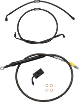 Standard Midnight Braided Handlebar Cable/Brake Line Kit — Ape Hanger