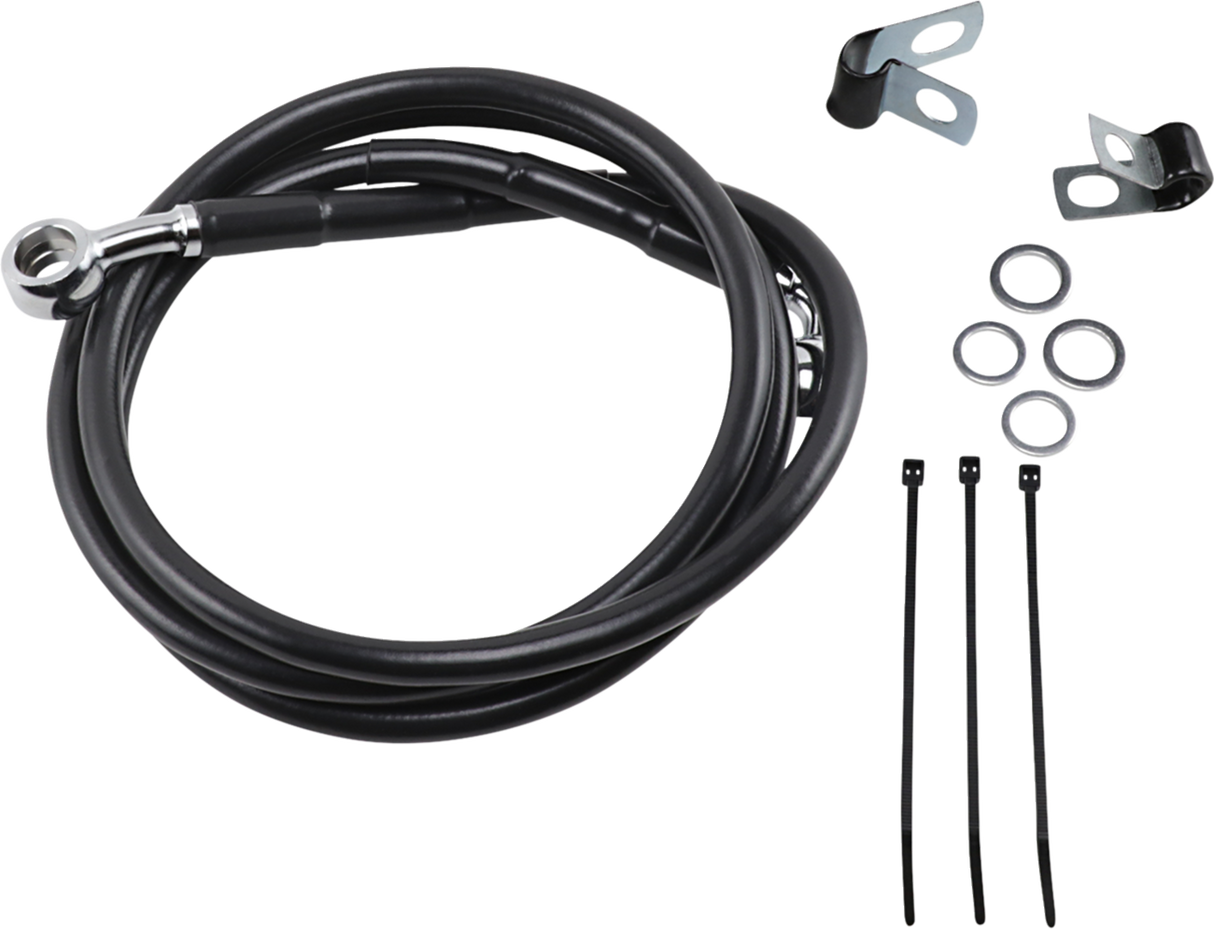 Extended Length Black Vinyl Brake Line Kit [2/2]