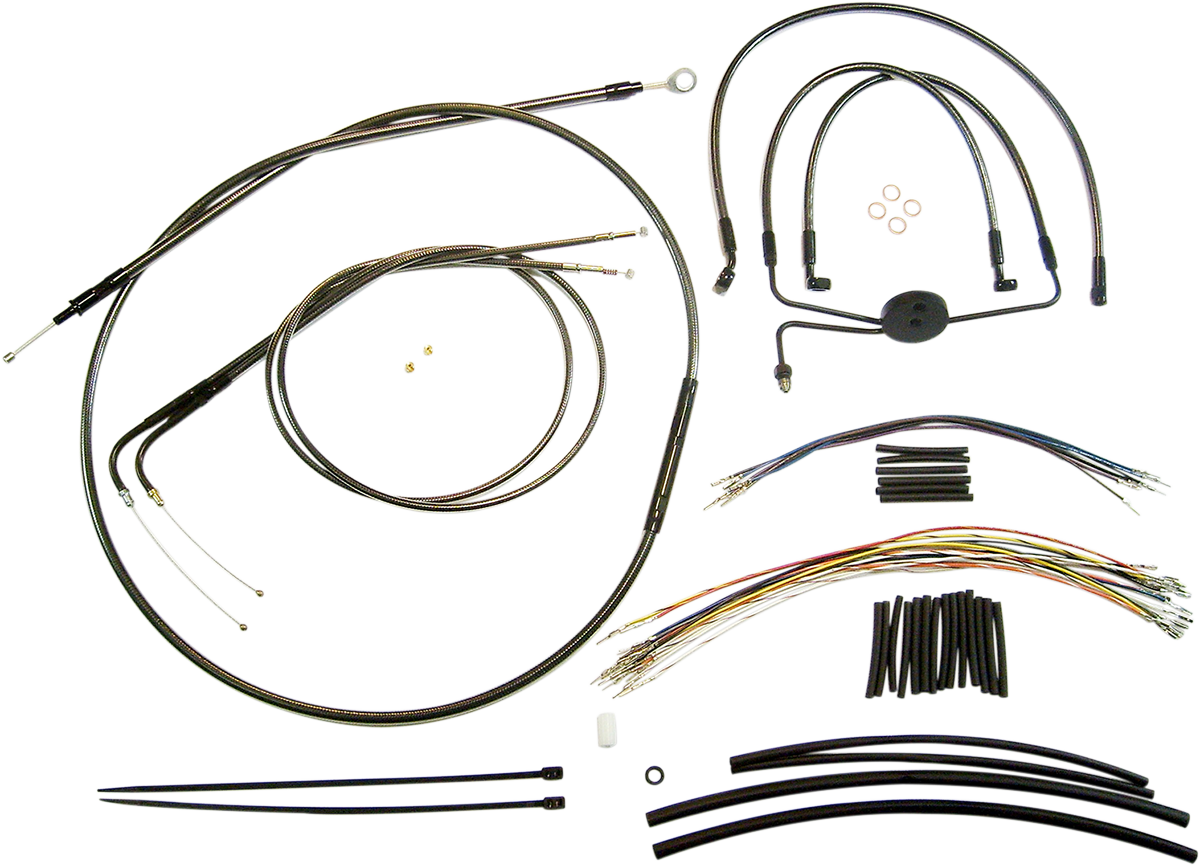 Black Pearl™ Designer Handlebar Installation Kit - 12"-14" - '08-'11 FXDF