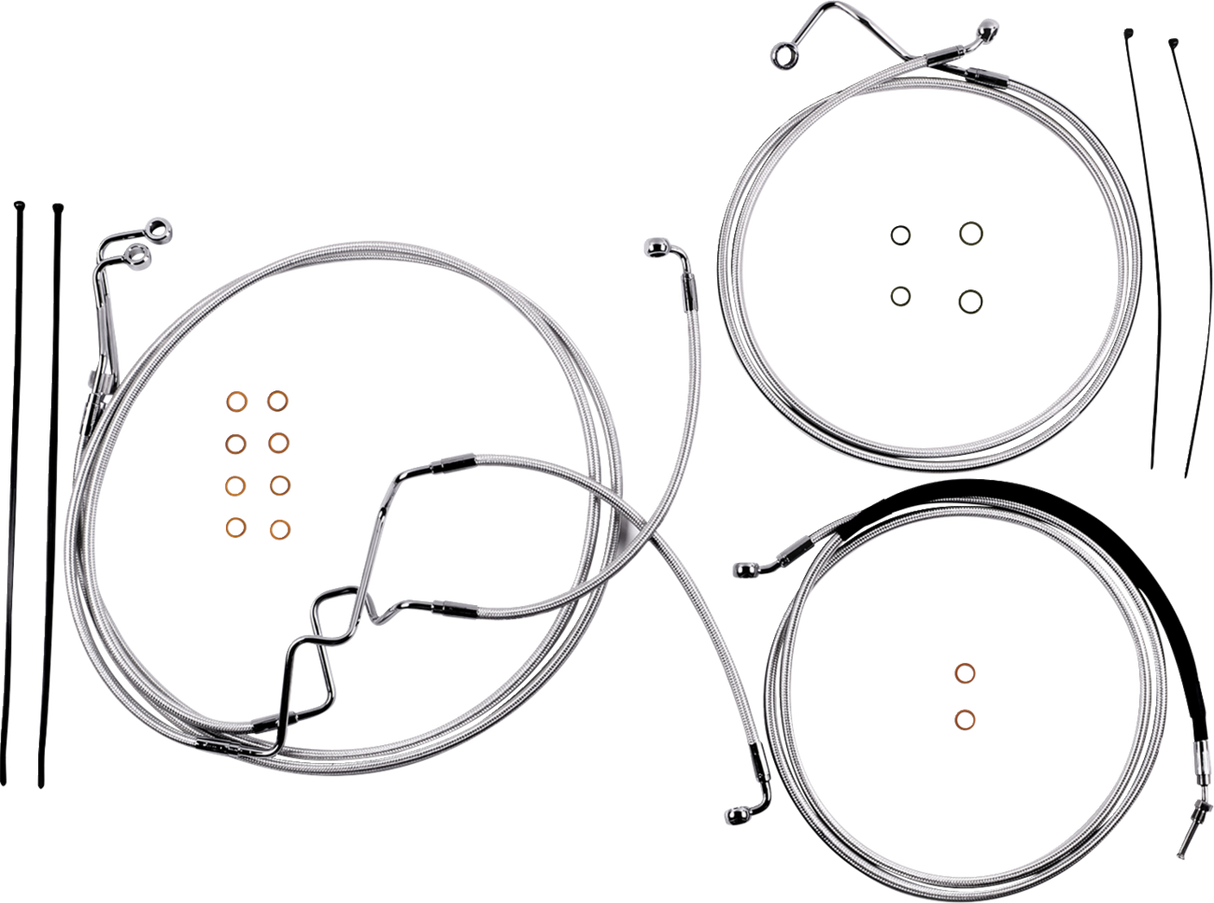 Sterling Chromite II® Designer Handlebar Installation Kit - 8" - '17-'20 FLTR