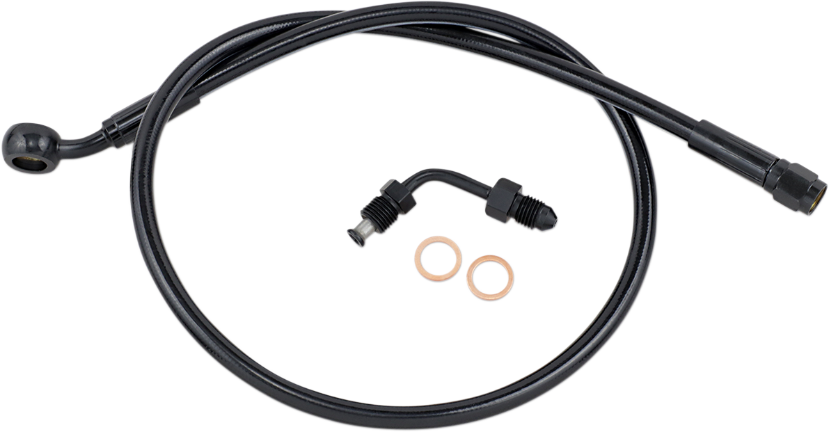 Brake Line - Upper with Adapter - Black