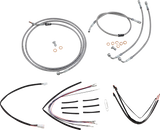 Complete Stainless Braided Handlebar Cable/Brake Line Kit