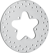 Polished Stainless Steel Drilled Brake Rotor