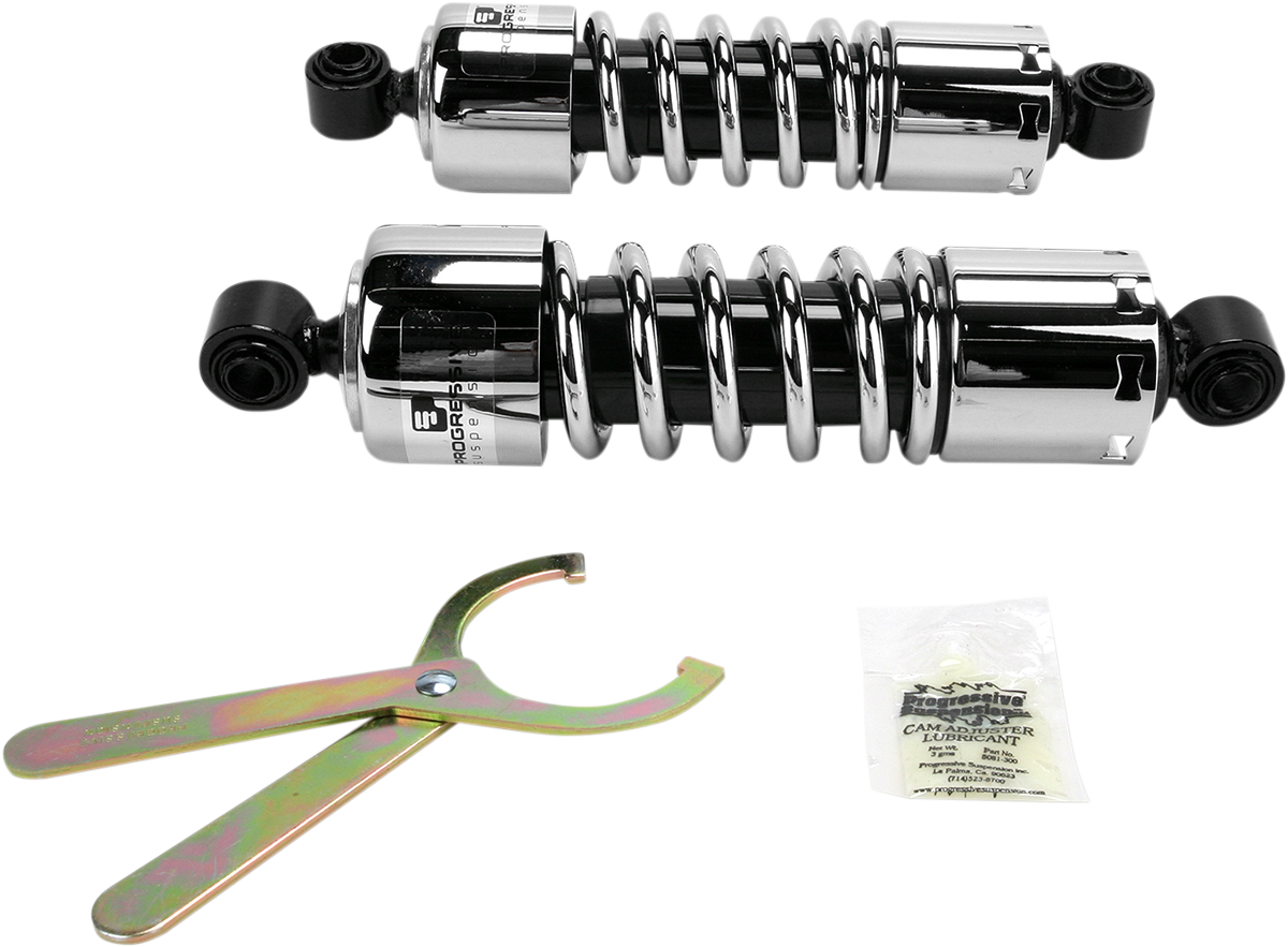 412 Series Shocks — Black/Chrome
