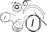 Complete Midnight Braided Handlebar Cable/Brake Line Kit — Standard