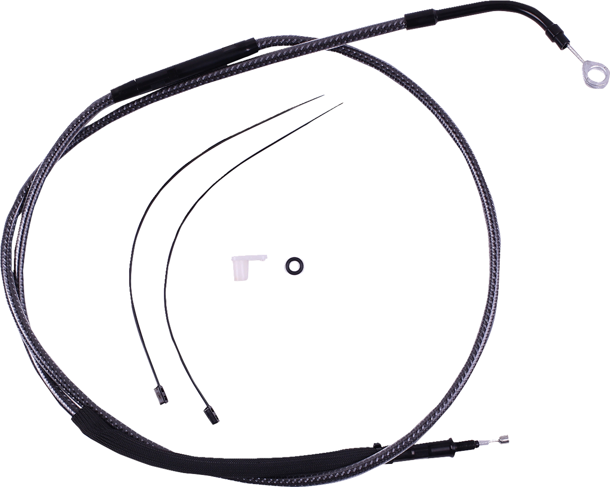 High-Efficiency Polished KARBONFIBR Clutch Cable - 67-3/4"